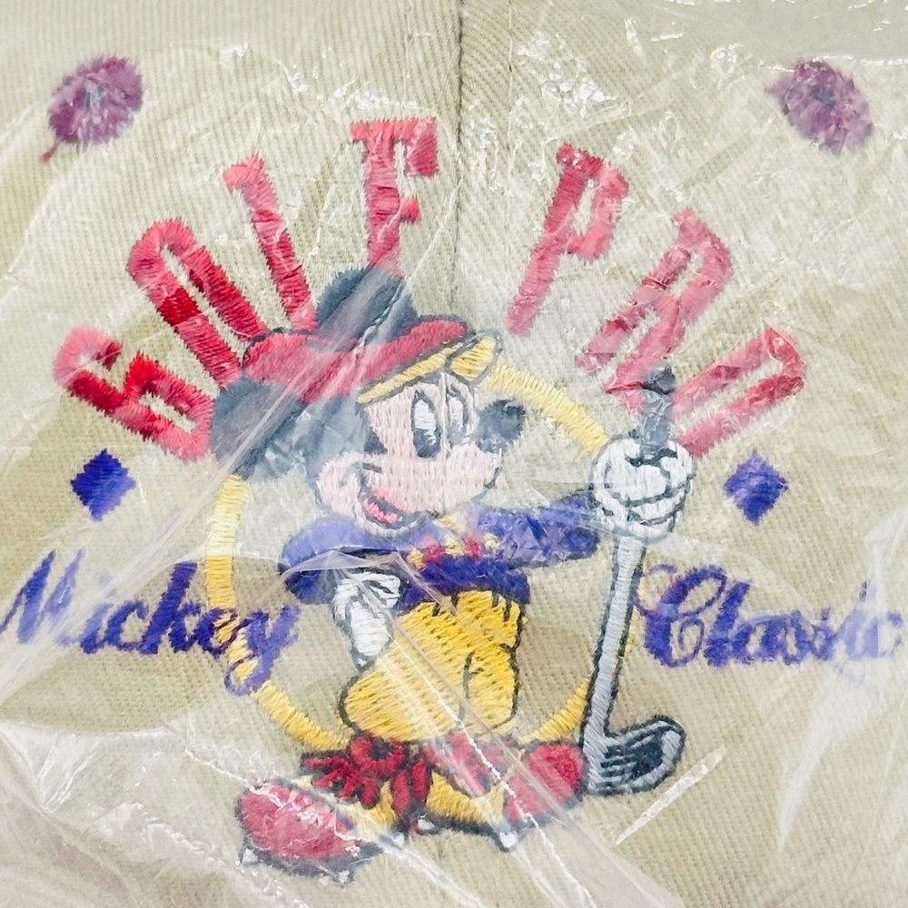 New Mickey Mouse Golf Pro Cap Hat NWT in Plastic Sealed - Picture 2 of 7